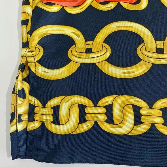 Sandro Paris New Mathias Silk Chain Print Button Down Blouse Medium Designer - Picture 7 of 16